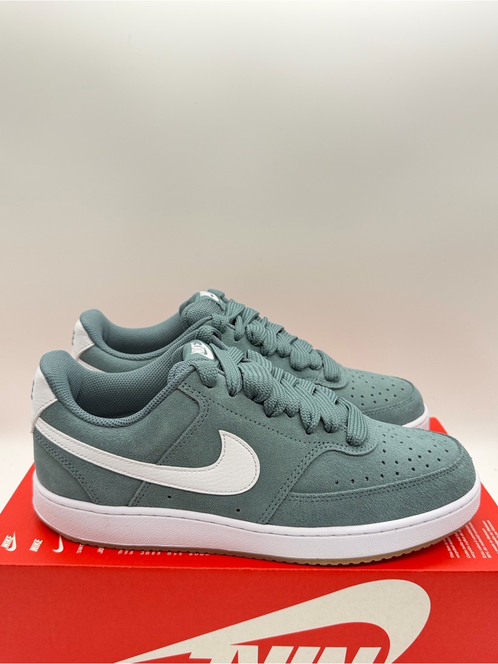 Nike Court Vision Low Mineral Slate White IR1832-300 Men’s Size 9.5